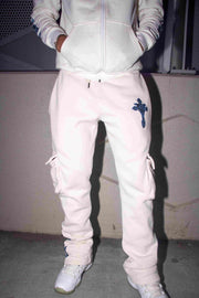 Creme Flared Joggers - Legit Legacy